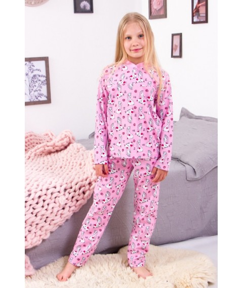 Pajamas for girls with 2 buttons Wear Your Own 104 Pink (6077-002-5-v38)