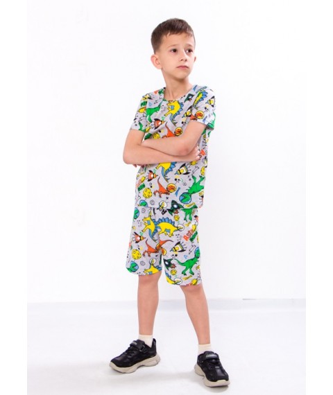 Комплект для хлопчика (футболка+шорти) Носи Своє 122 Сірий (6102-002-v18)