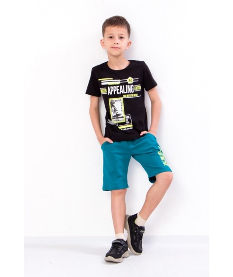 Комплект для хлопчика (футболка+бриджі) Носи Своє 134 Чорний (6187-057-33-1-v19)
