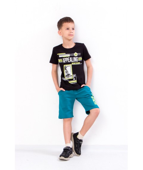 Комплект для хлопчика (футболка+бриджі) Носи Своє 128 Чорний (6187-057-33-1-v15)