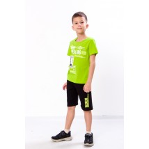 Комплект для хлопчика (футболка+бриджі) Носи Своє 134 Салатовий (6187-057-33-1-v16)