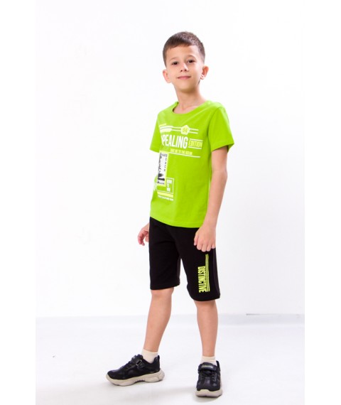 Комплект для хлопчика (футболка+бриджі) Носи Своє 122 Салатовий (6187-057-33-1-v9)