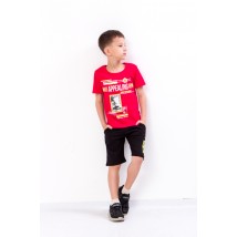 Комплект для хлопчика (футболка+бриджі) Носи Своє 128 Червоний (6187-057-33-1-v12)