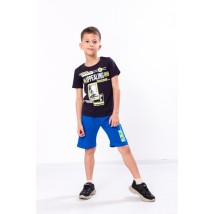 Set for a boy (T-shirt + breeches) Wear Your Own 116 Blue (6187-057-33-1-v6)