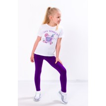 Комплект для дівчинки (футболка+лосини) Носи Своє 134 Фіолетовий (6194-036-33-1-v12)