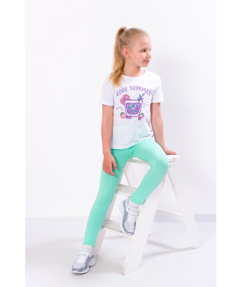 Set for a girl (T-shirt + tights) Wear Your Own 116 Mint (6194-036-33-1-v4)