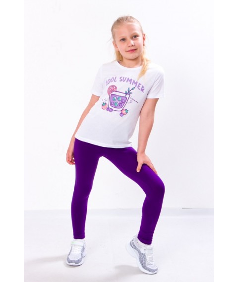 Комплект для дівчинки (футболка+лосини) Носи Своє 134 Фіолетовий (6194-036-33-1-v12)