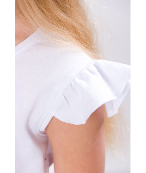 T-shirt for girls Wear Your Own 104 White (6199-001-33-v27)