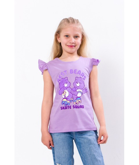 T-shirt for girls Wear Your Own 116 Purple (6199-001-33-v14)