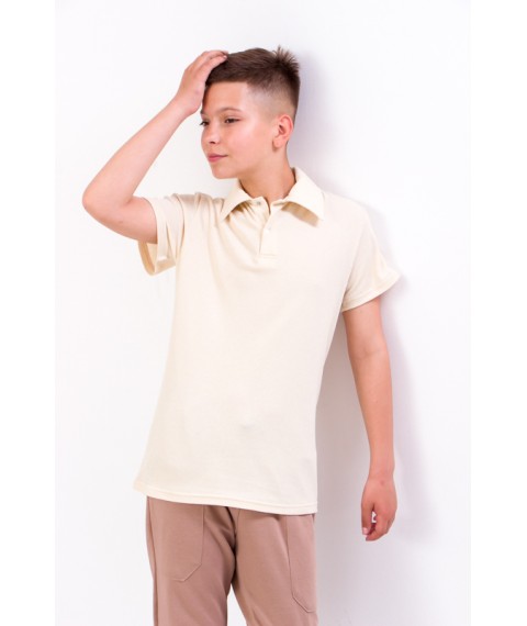 Polo shirt for a boy Wear Your Own 140 Beige (6210-091-v11)