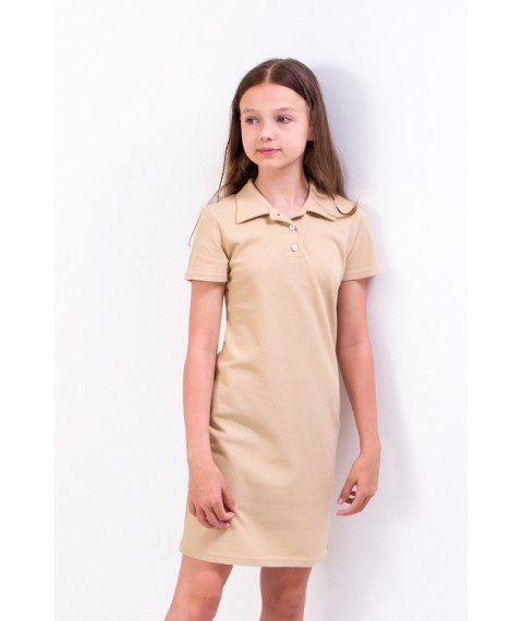 Polo dress for girls Wear Your Own 140 Black (6211-091-v6)