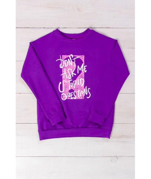 Sweatshirt for girls Wear Your Own 164 Purple (6234-057-33-v5)