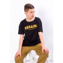 T-shirt for a boy (adolescent) Wear Your Own 146 Black (6263-001-33-Т-1-v1)