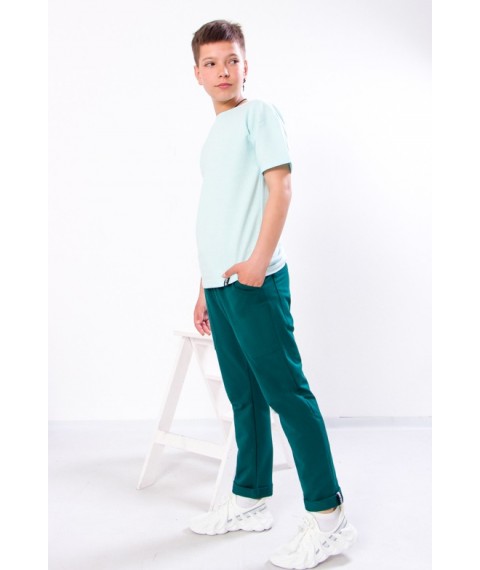 Pants for boys Wear Your Own 158 Green (6266-057-v16)