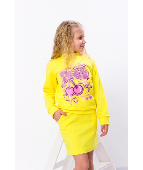 Set for a girl (jumper + skirt) Wear Your Own 116 Yellow (6268-057-33-v21)