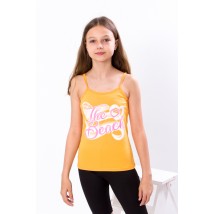 Tank top for girls (teens) Wear Your Own 140 Yellow (6289-036-33-1-v0)