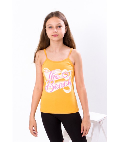 Tank top for girls (teens) Wear Your Own 140 Yellow (6289-036-33-1-v0)