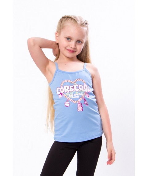 Tank top for girls Wear Your Own 122 Blue (6289-036-33-v6)