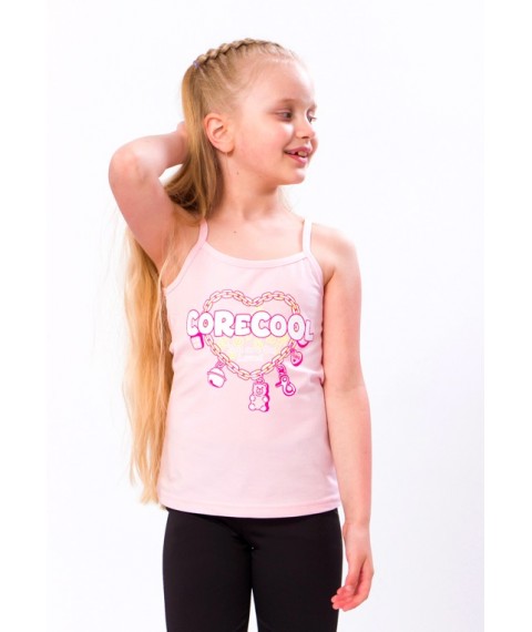 Tank top for girls Wear Your Own 134 Pink (6289-036-33-v14)