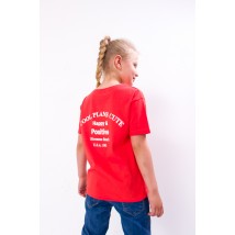 T-shirt for girls Wear Your Own 134 Orange (6333-001-33-1-v14)