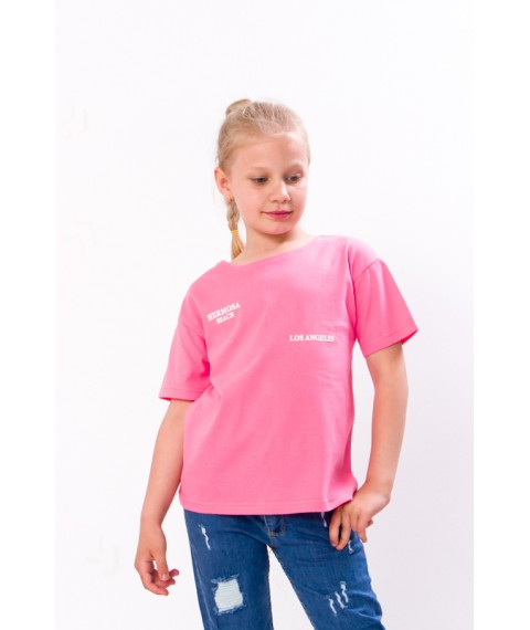 T-shirt for girls Wear Your Own 134 Pink (6333-001-33-1-v15)