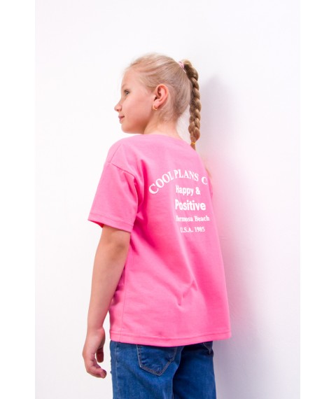 T-shirt for girls Wear Your Own 122 Pink (6333-001-33-1-v12)