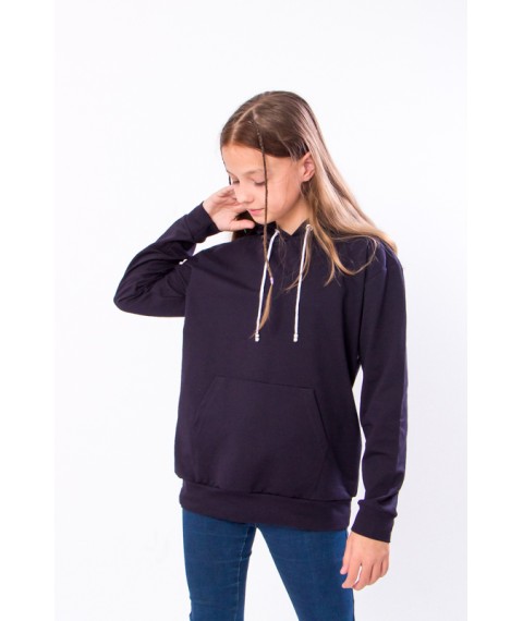 Hoodie for girls (teen) Wear Your Own 152 Blue (6338-057-2-v9)