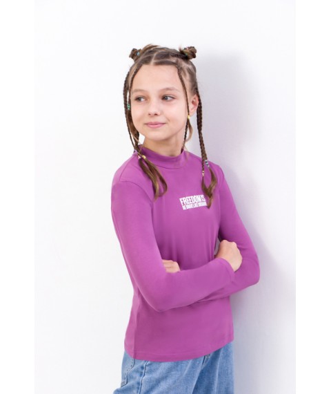 Turtleneck for girls (teens) Wear Your Own 170 Violet (6373-036-33-v20)