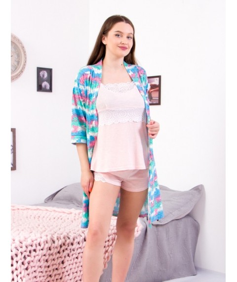 Women's set (robe+shirt+shorts) Nosy Svoe 46 Pink (8022-002-v18)