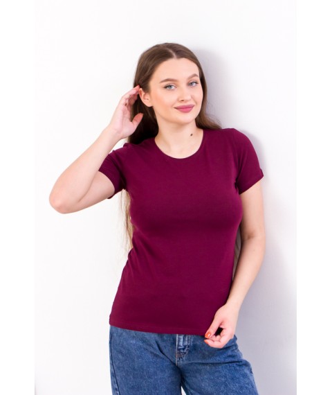 Women's T-shirt Wear Your Own 42 Burgundy (8188-036-v10)