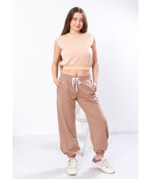 Women's trousers (wide) Nosy Svoe 46 Brown (8229-057-v8)