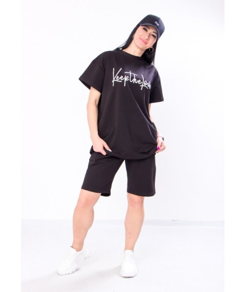 Комплект жіночий (футболка+шорти+бермуди) Носи Своє 44 Чорний (8346-057-33-v1)
