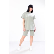 Комплект жіночий (футболка+шорти+бермуди) Носи Своє 52 Сірий (8346-057-33-v12)