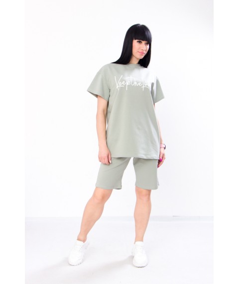 Комплект жіночий (футболка+шорти+бермуди) Носи Своє 46 Сірий (8346-057-33-v4)