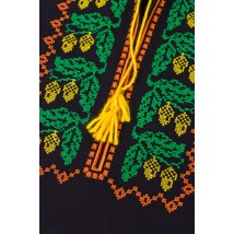 Men's short-sleeved embroidered shirt Nosy Svoe 46 Black (8606-015-22-v9)
