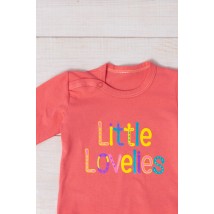 Nursery bodysuit for girls (with long sleeves) Wear Your Own 56 Red (5010-036-33-5-v1)