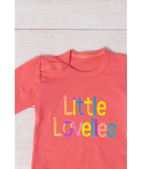 Nursery bodysuit for girls (with long sleeves) Wear Your Own 68 Red (5010-036-33-5-v5)