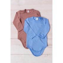 Baby bodysuit for boys (with long sleeves) Wear Your Own 74 Brown (5010-036-4-v11)