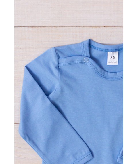 Baby bodysuit for a boy (with long sleeves) Wear Your Own 74 Blue (5010-036-4-v9)