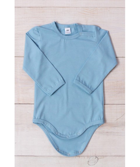 Baby bodysuit for a boy (with long sleeves) Wear Your Own 74 Blue (5010-036-4-v10)
