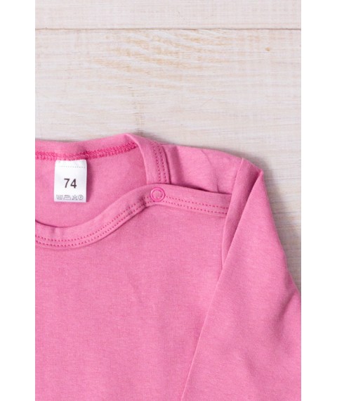 Nursery bodysuit for girls (with long sleeves) Nosy Svoe 62 Pink (5010-036-5-v3)