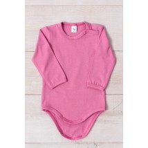 Nursery bodysuit for girls (with long sleeves) Nosy Svoe 68 Pink (5010-036-5-v5)