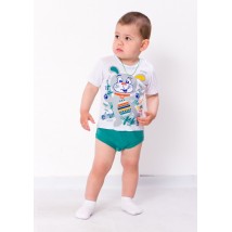 Baby bodysuit with short sleeves Nosy Svoe 68 White (5044-001-33-v3)