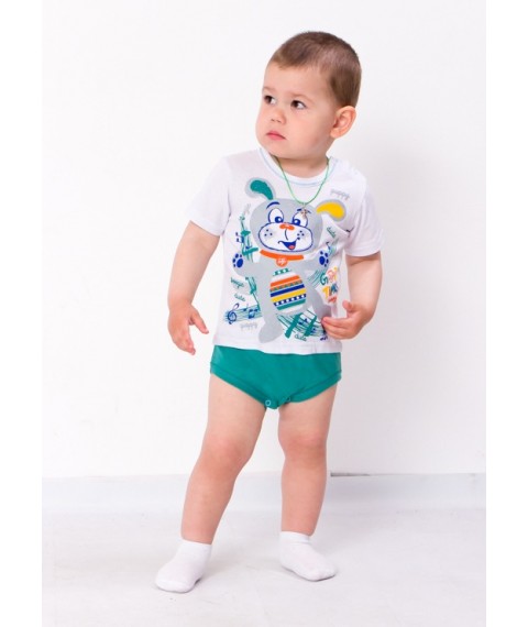 Baby bodysuit with short sleeves Nosy Svoe 68 White (5044-001-33-v3)