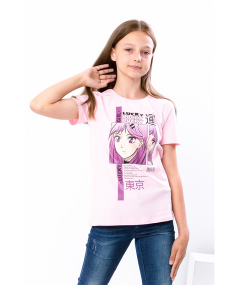 T-shirt for girls (teens) Wear Your Own 152 Pink (6012-036-33-1-v8)
