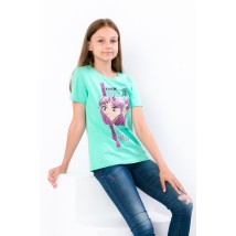 T-shirt for girls (teens) Carry Your Own 140 Mint (6012-036-33-1-v0)