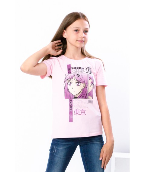 T-shirt for girls (teens) Wear Your Own 152 Pink (6012-036-33-1-v8)