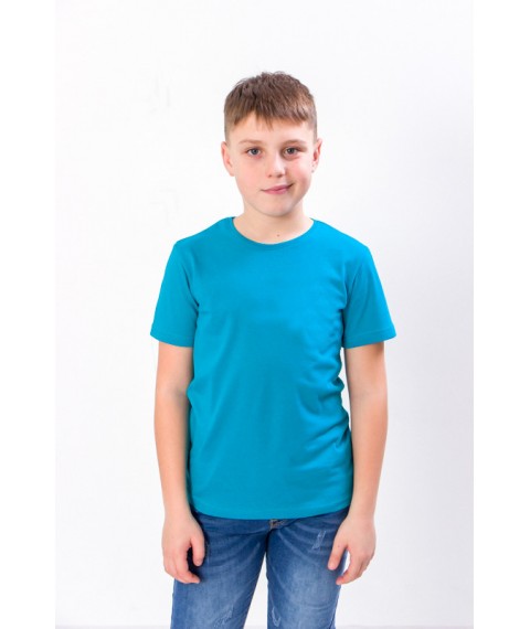 Children's T-shirt Wear Your Own 134 Turquoise (6021-001-1-v12)