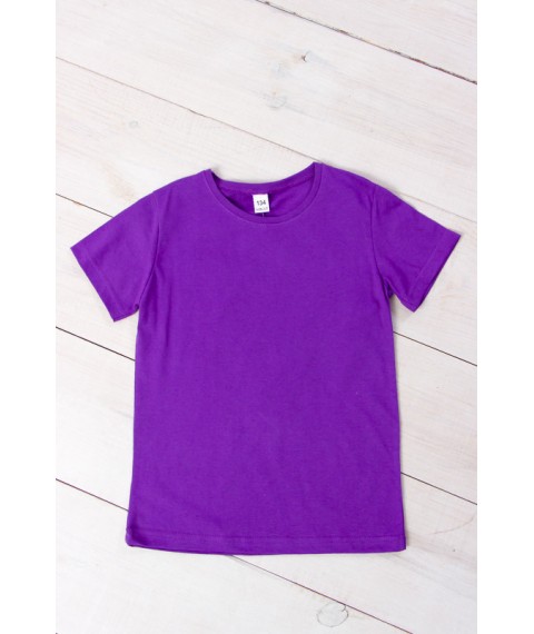 Children's T-shirt Wear Your Own 134 Violet (6021-001-1-v6)