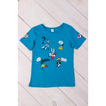T-shirt for a boy Wear Your Own 134 Blue (6021-001-33-1-4-v7)